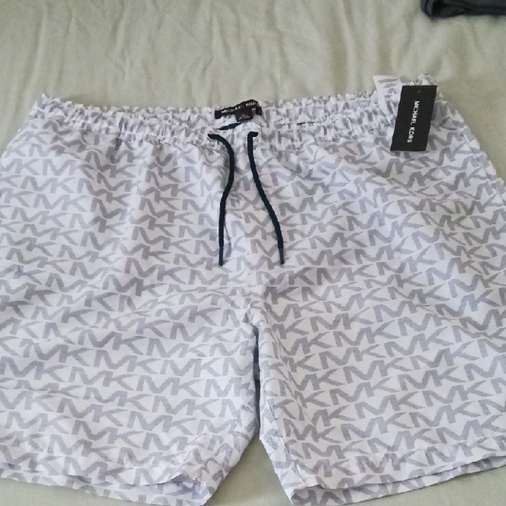 Michael Kors Men's White Swim Shorts